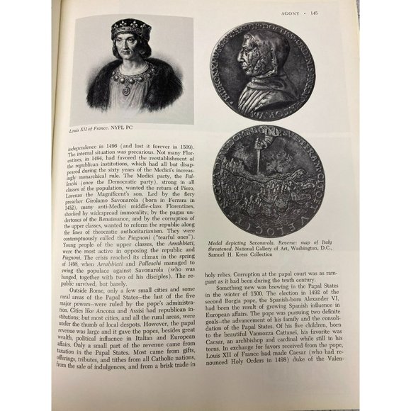 A Pictoral History of the Italian People by Massimo Salvadori, 1972 Nelson-Crown - Picture 14 of 16